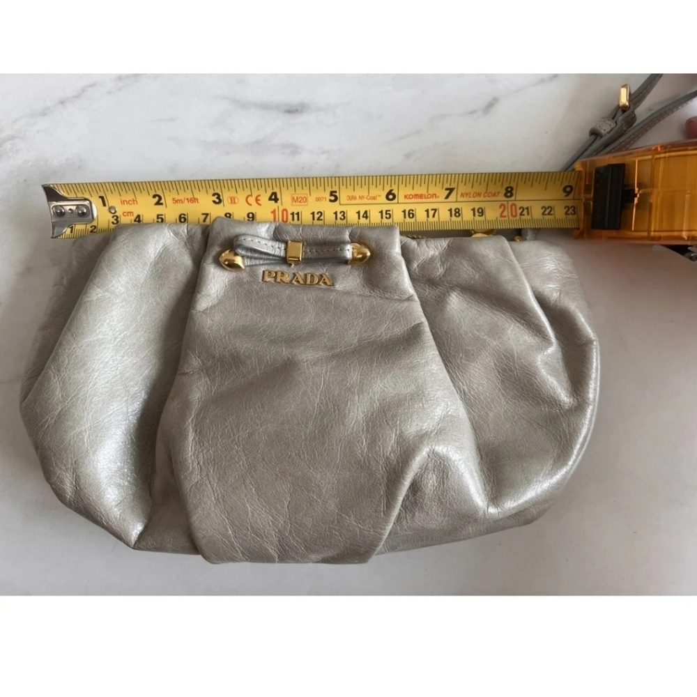 Authentic Prada Leather Wristlet Clutch - Picture 4 of 9
